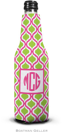 Personalized Bottle Koozies by Boatman Geller (Kate Raspberry & Lime) Personalized Bottle Koozies by Boatman Geller (Kate Raspberry & Lime)
