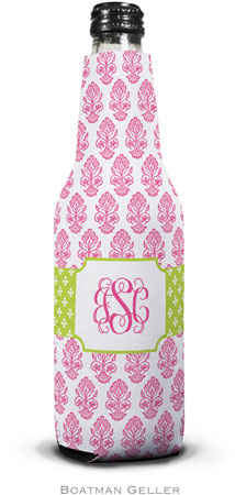 Personalized Bottle Koozies by Boatman Geller (Beti Pink)