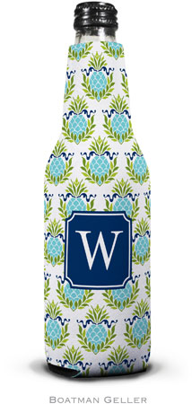 Boatman Geller - Personalized Bottle Koozies (Pineapple Repeat Teal Preset) Boatman Geller - Personalized Bottle Koozies (Pineapple Repeat Teal Preset)