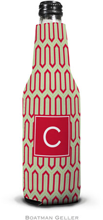 Personalized Bottle Koozies by Boatman Geller (Blaine Cherry Preset)