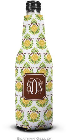 Personalized Bottle Koozies by Boatman Geller (Pineapple Repeat Preset)