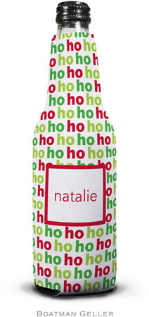 Personalized Bottle Koozies by Boatman Geller (Ho Ho Ho)