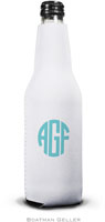 Personalized Bottle Koozies by Boatman Geller (Circle Monogram)