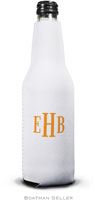 Personalized Bottle Koozies by Boatman Geller (Classic Monogram)