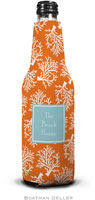 Personalized Bottle Koozies by Boatman Geller (Coral Repeat Preset)