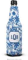 Boatman Geller - Personalized Bottle Koozies (Classic Floral Blue)