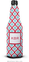 Personalized Bottle Koozies by Boatman Geller (Kate Red & Teal)