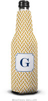 Personalized Bottle Koozies by Boatman Geller (Stella Gold)