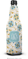 Personalized Bottle Koozies by Boatman Geller (Suzani Gold Preset)