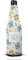 Personalized Bottle Koozies by Boatman Geller (Suzani Gold)