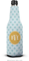 Personalized Bottle Koozies by Boatman Geller (Lattice Slate Preset)