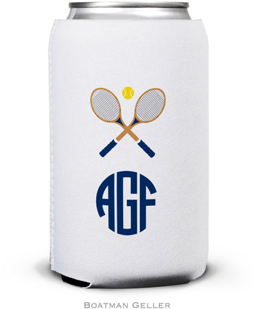 Create-Your-Own Personalized Can Koozies by Boatman Geller (Crossed Racquets)