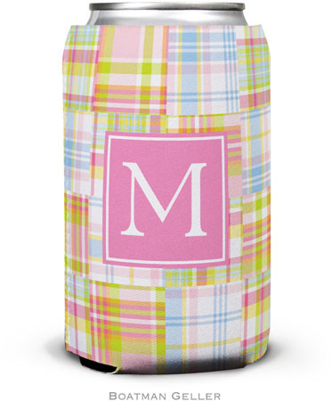 Personalized Can Koozies by Boatman Geller (Madras Patch Pink Preset) Personalized Can Koozies by Boatman Geller (Madras Patch Pink Preset)