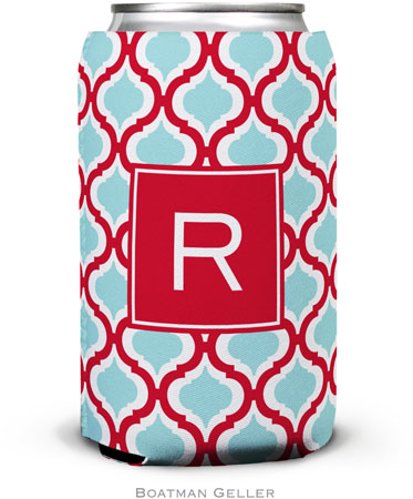 Personalized Can Koozies by Boatman Geller (Kate Red & Teal Preset) Personalized Can Koozies by Boatman Geller (Kate Red & Teal Preset)