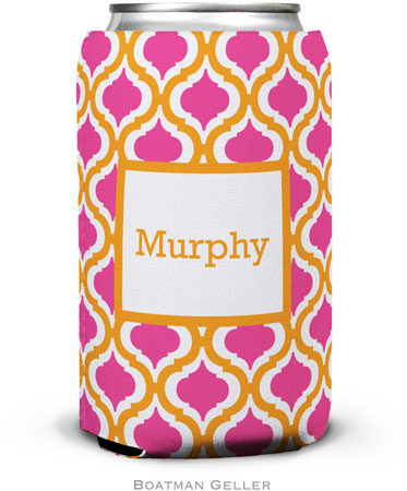 Personalized Can Koozies by Boatman Geller (Kate Tangerine & Raspberry)