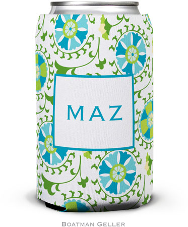 Boatman Geller - Personalized Can Koozies (Suzani Teal) Boatman Geller - Personalized Can Koozies (Suzani Teal)