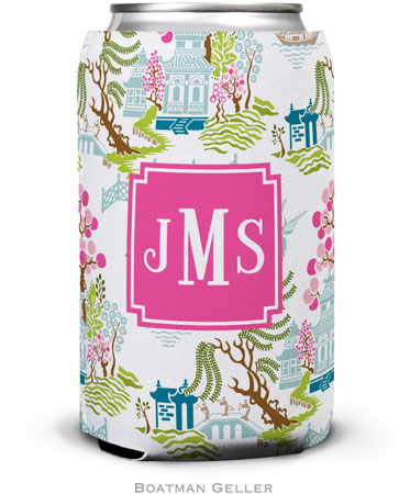 Personalized Can Koozies by Boatman Geller (Chinoiserie Spring Preset)