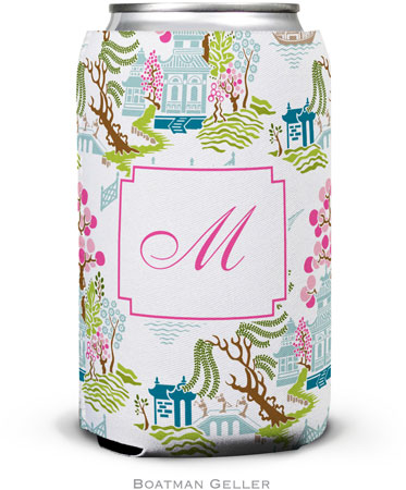 Personalized Can Koozies by Boatman Geller (Chinoiserie Spring)