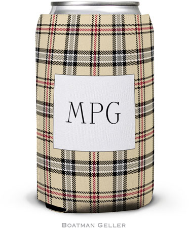 Personalized Can Koozies by Boatman Geller (Town Plaid) Personalized Can Koozies by Boatman Geller (Town Plaid)