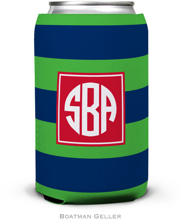 Boatman Geller - Personalized Can Koozies (Rugby Navy & Kelly Preset) Boatman Geller - Personalized Can Koozies (Rugby Navy & Kelly Preset)