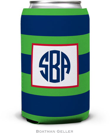 Personalized Can Koozies by Boatman Geller (Rugby Navy & Kelly) Personalized Can Koozies by Boatman Geller (Rugby Navy & Kelly)