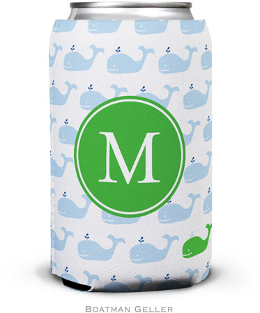 Boatman Geller - Personalized Can Koozies (Whale Repeat Preset)