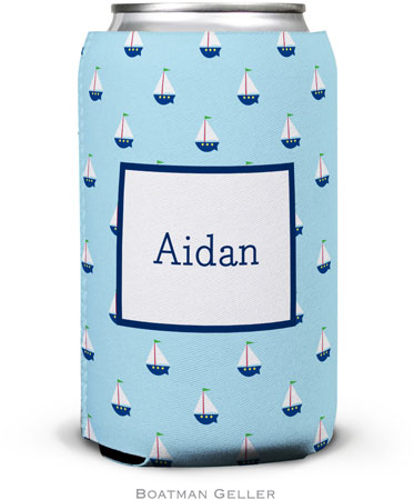 Boatman Geller - Personalized Can Koozies (Little Sailboat) Boatman Geller - Personalized Can Koozies (Little Sailboat)