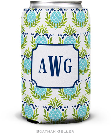 Personalized Can Koozies by Boatman Geller (Pineapple Repeat Teal) Personalized Can Koozies by Boatman Geller (Pineapple Repeat Teal)