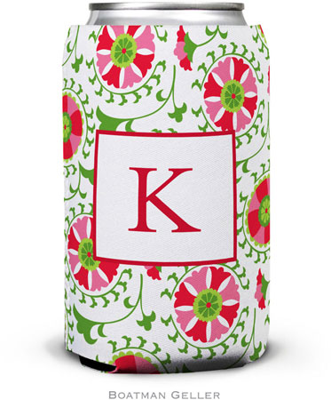 Personalized Can Koozies by Boatman Geller (Suzani Holiday)