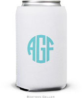 Personalized Can Koozies by Boatman Geller (Circle Monogram)