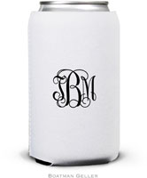 Personalized Can Koozies by Boatman Geller (Script Monogram)