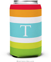 Personalized Can Koozies by Boatman Geller (Espadrille Bright)