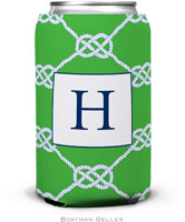 Personalized Can Koozies by Boatman Geller (Nautical Knot Kelly)