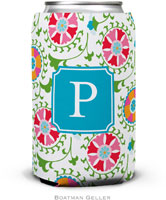Personalized Can Koozies by Boatman Geller (Suzani Preset)