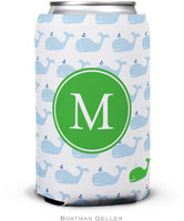Personalized Can Koozies by Boatman Geller (Whale Repeat Preset)