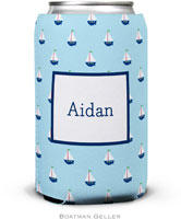 Personalized Can Koozies by Boatman Geller (Little Sailboat)