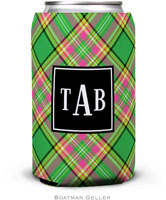 Personalized Can Koozies by Boatman Geller (Preppy Plaid Preset)