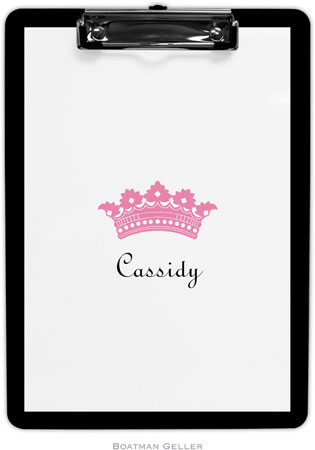 Boatman Geller - Create-Your-Own Personalized Clipboards (Princess Crown)