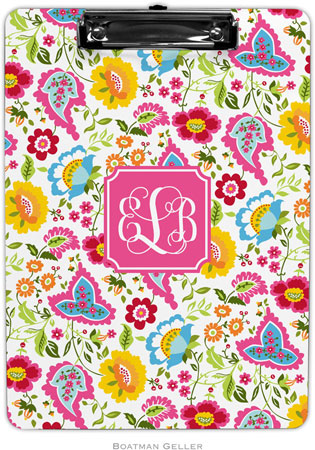 Boatman Geller - Personalized Clipboards (Bright Floral Preset)