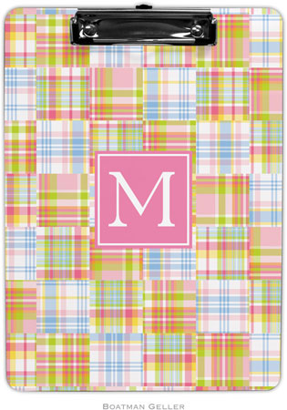 Boatman Geller - Personalized Clipboards (Madras Patch Pink Preset)