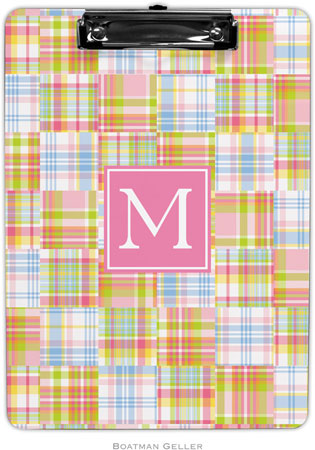 Boatman Geller - Personalized Clipboards (Madras Patch Pink Preset) Boatman Geller - Personalized Clipboards (Madras Patch Pink Preset)