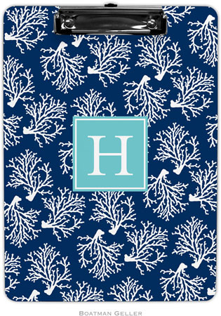 Boatman Geller - Personalized Clipboards (Coral Repeat Navy Preset) Boatman Geller - Personalized Clipboards (Coral Repeat Navy Preset)