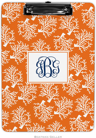 Boatman Geller - Personalized Clipboards (Coral Repeat)