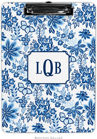 Boatman Geller - Personalized Clipboards (Classic Floral Blue) Boatman Geller - Personalized Clipboards (Classic Floral Blue)