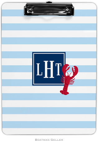 Boatman Geller - Personalized Clipboards (Stripe Lobster Preset) Boatman Geller - Personalized Clipboards (Stripe Lobster Preset)