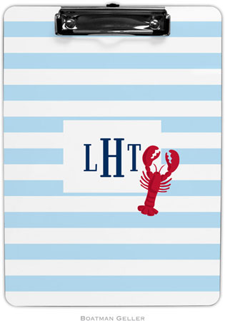 Boatman Geller - Personalized Clipboards (Stripe Lobster) Boatman Geller - Personalized Clipboards (Stripe Lobster)