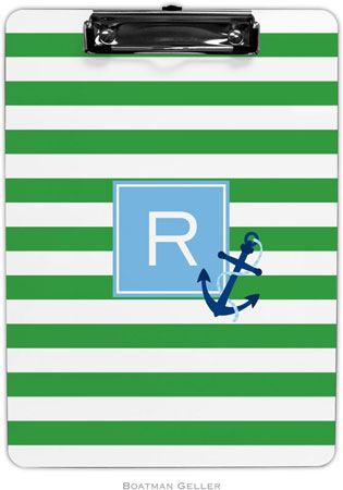 Boatman Geller - Personalized Clipboards (Stripe Anchor Preset) Boatman Geller - Personalized Clipboards (Stripe Anchor Preset)