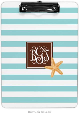 Boatman Geller - Personalized Clipboards (Stripe Starfish Preset)