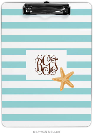 Boatman Geller - Personalized Clipboards (Stripe Starfish)