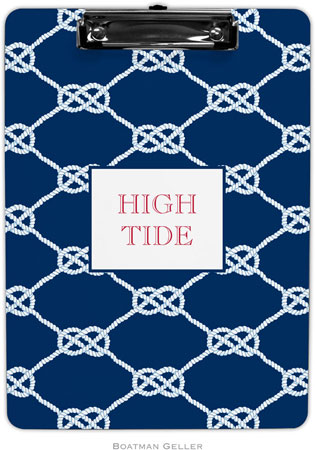 Boatman Geller - Personalized Clipboards (Nautical Knot Navy) Boatman Geller - Personalized Clipboards (Nautical Knot Navy)
